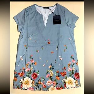 Floral Design Blouse Women’s Size M Just Fashion Now New With Tags